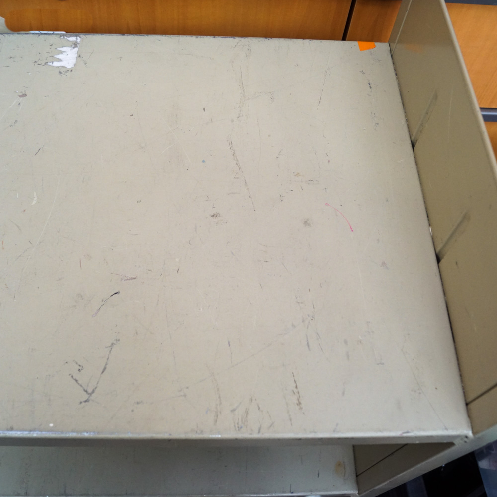 Vintage Institutional Metal Book Cart