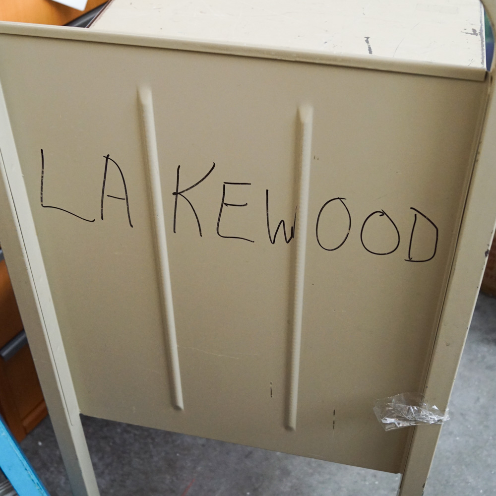 Vintage Institutional Metal Book Cart