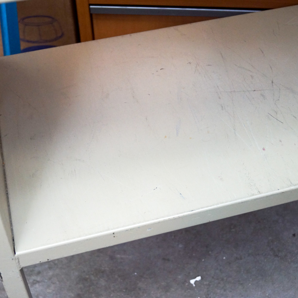 Vintage Institutional Metal Book Cart