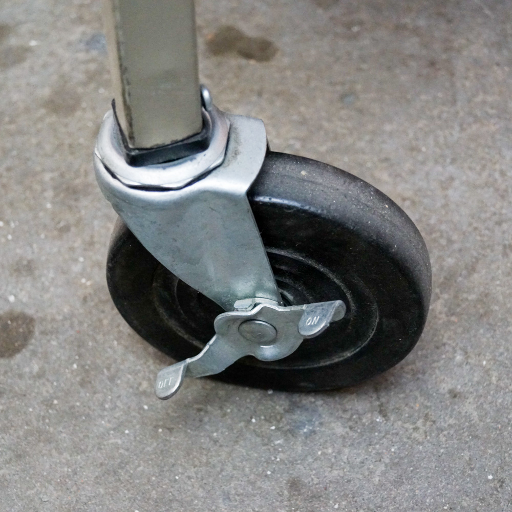 Vintage Institutional Metal Book Cart