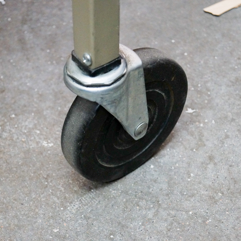 Vintage Institutional Metal Book Cart