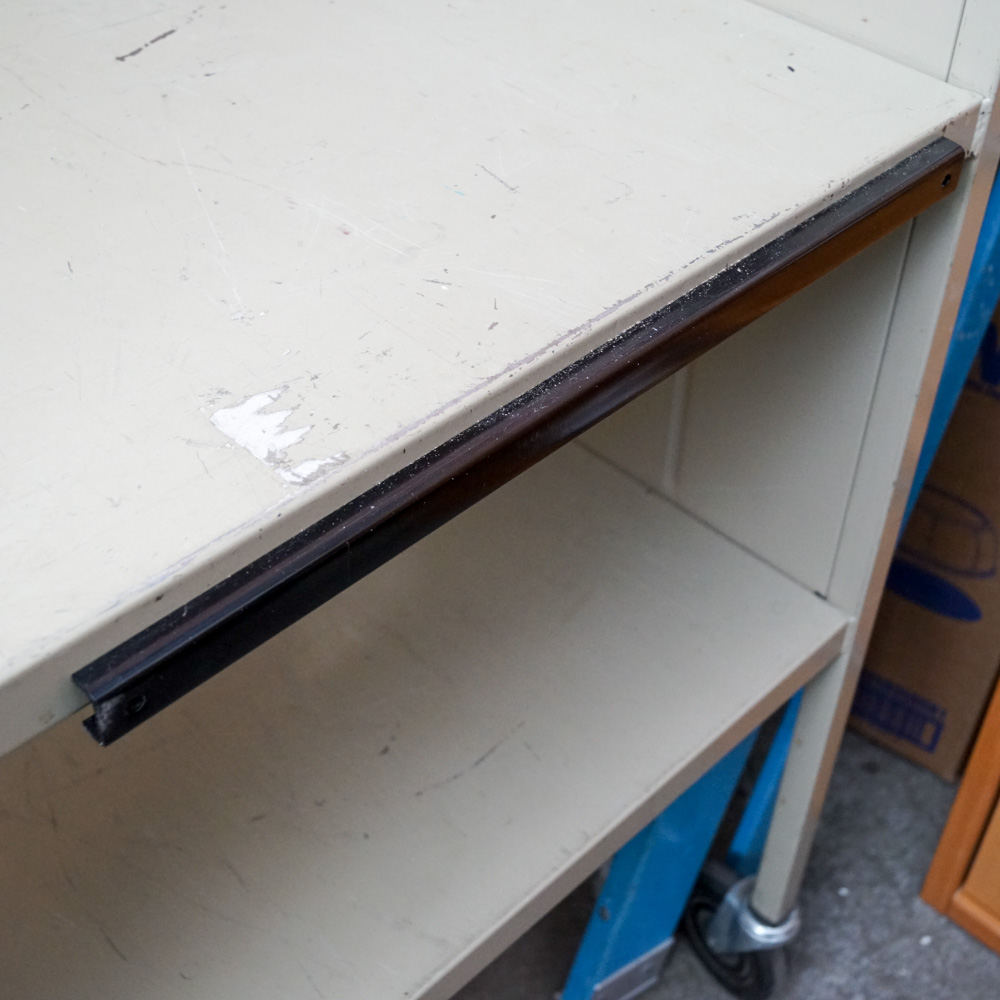 Vintage Institutional Metal Book Cart