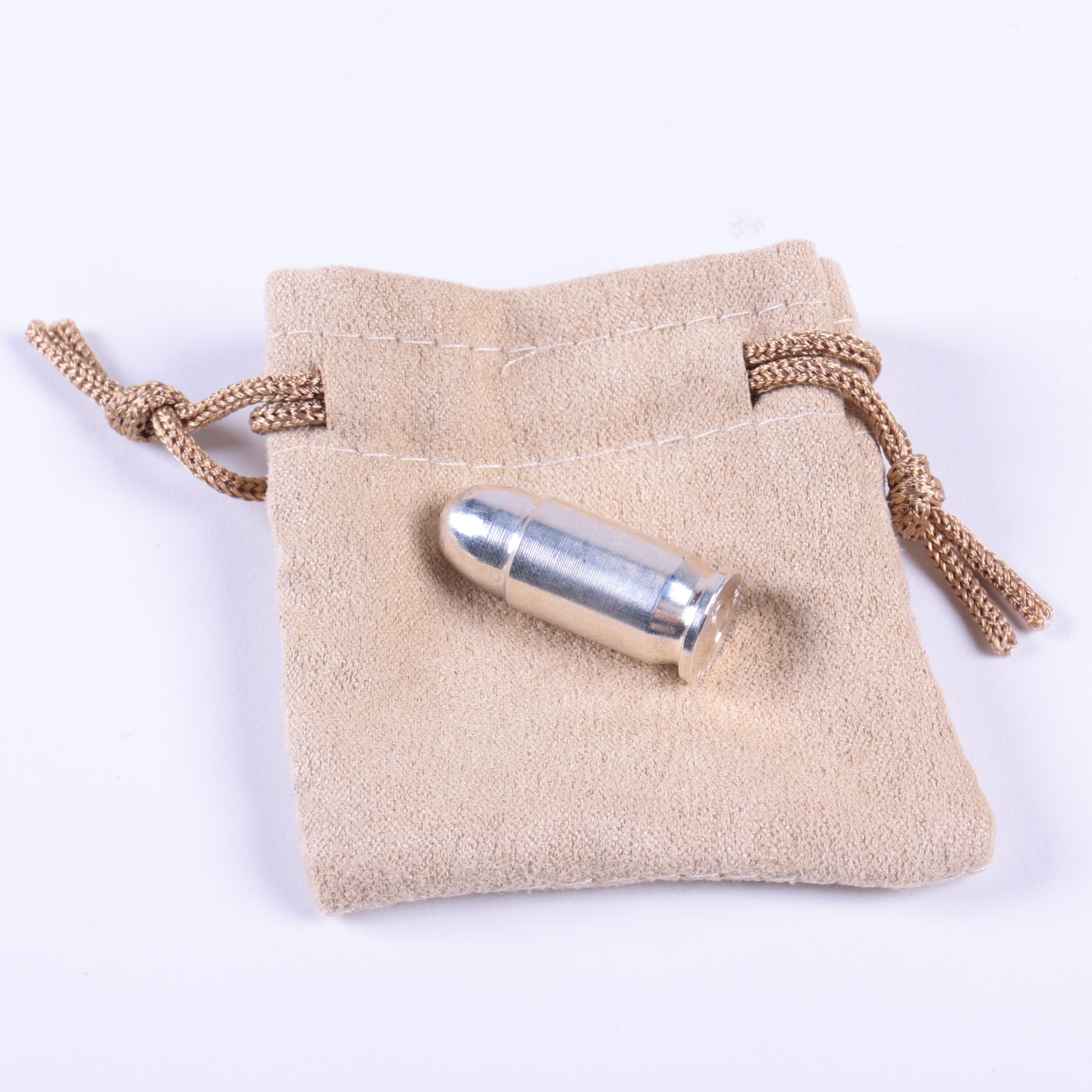 Fine .999 Silver .45 Caliber ACP Collectible Bullet