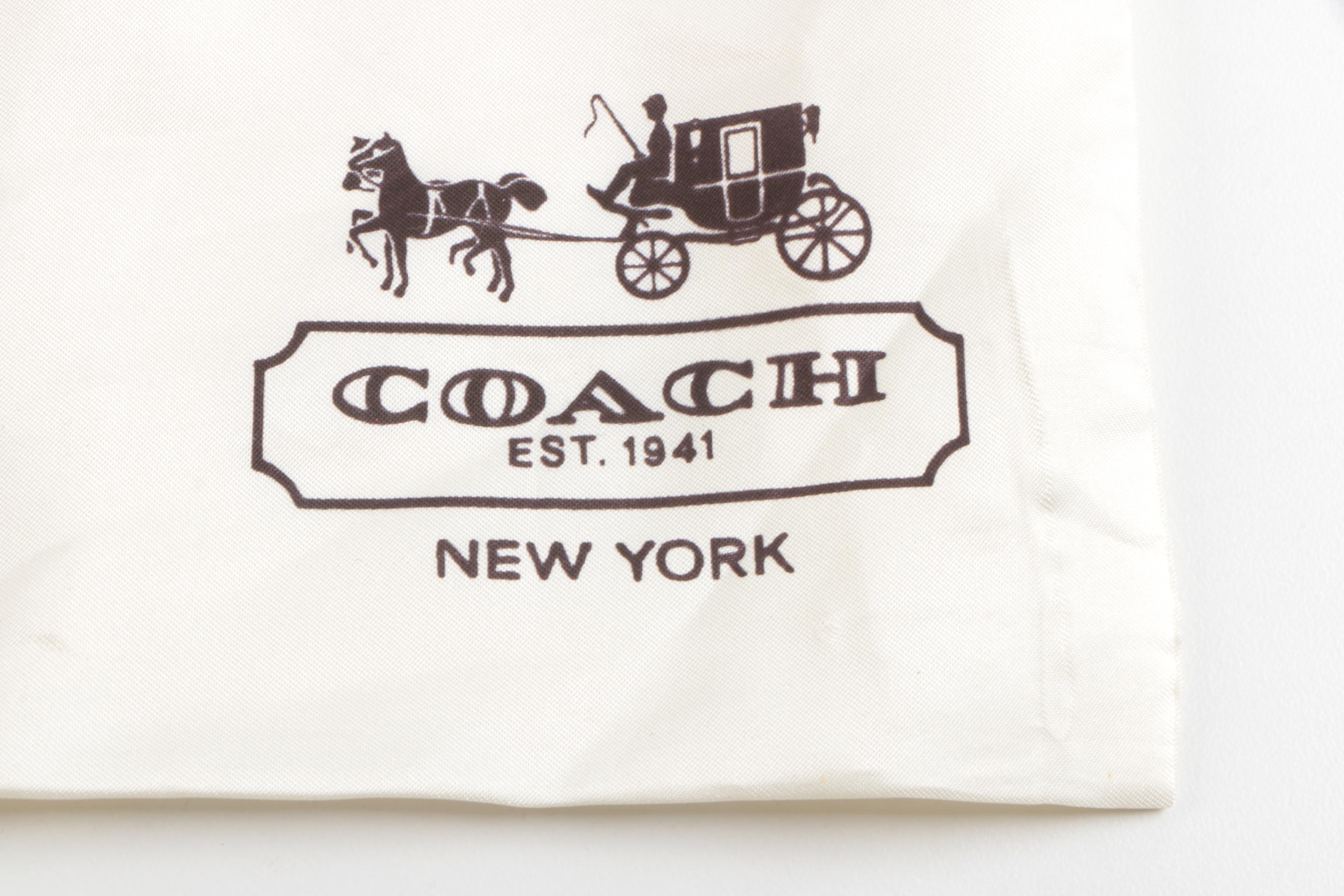 Coach Signature Canvas Zip Top Tote Bag