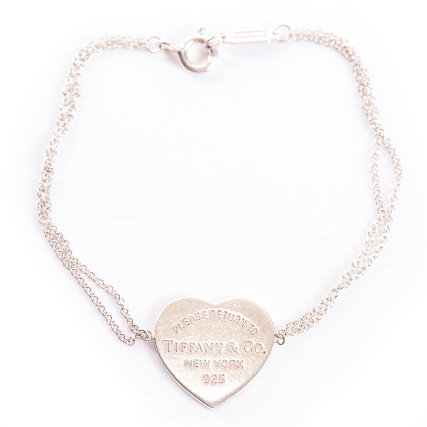 Tiffany & Co. Sterling Silver Heart Bracelet