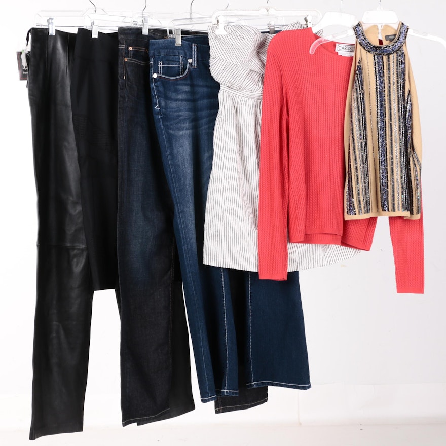 Women's Casual Separates Including Leather Pants