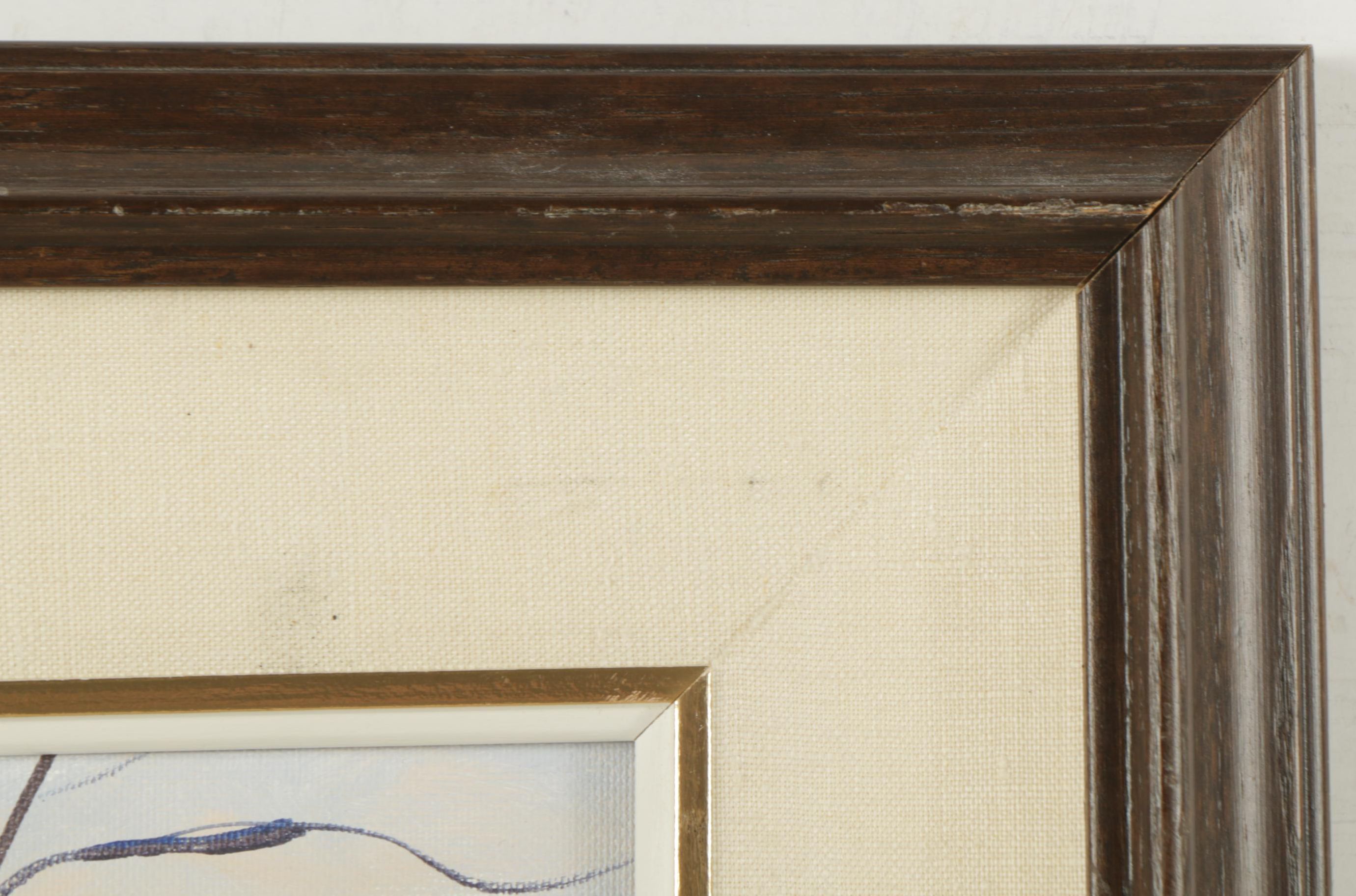 PRIORITY-Tom Steiner Oil Painting on Canvas Board "Winter in Cherry Creek"