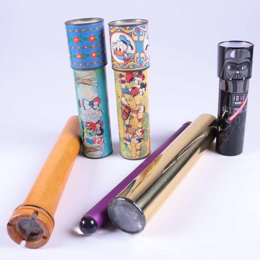 Vintage Toy Kaleidoscopes Including Disney and Star Wars