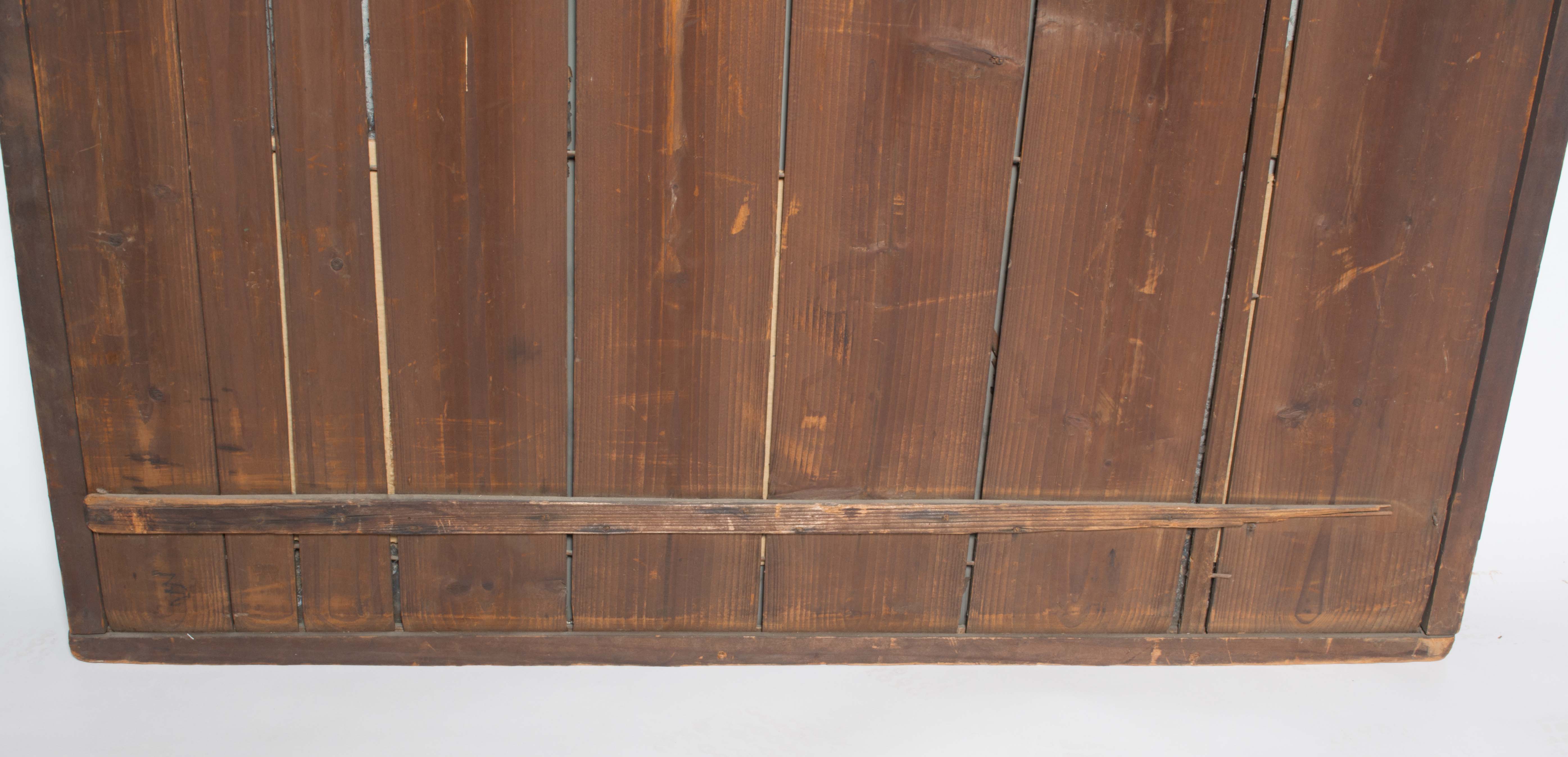 19th Century Chinese Hand Carved and Gilded Mirror with Reverse Painting