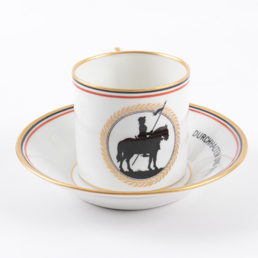 PRIORITY-KPM Porcelain Cup and Saucer