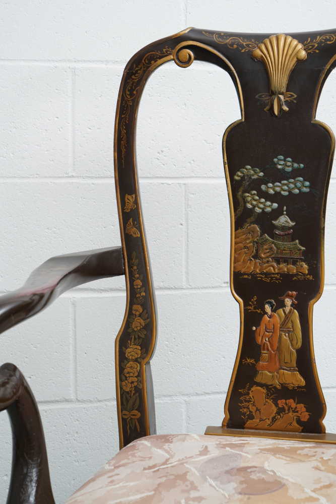 Vintage Chinoiserie Armchair by Georgian Furniture Company