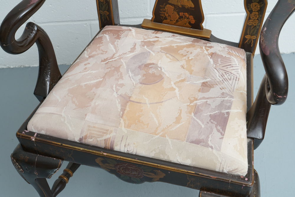 Vintage Chinoiserie Armchair by Georgian Furniture Company