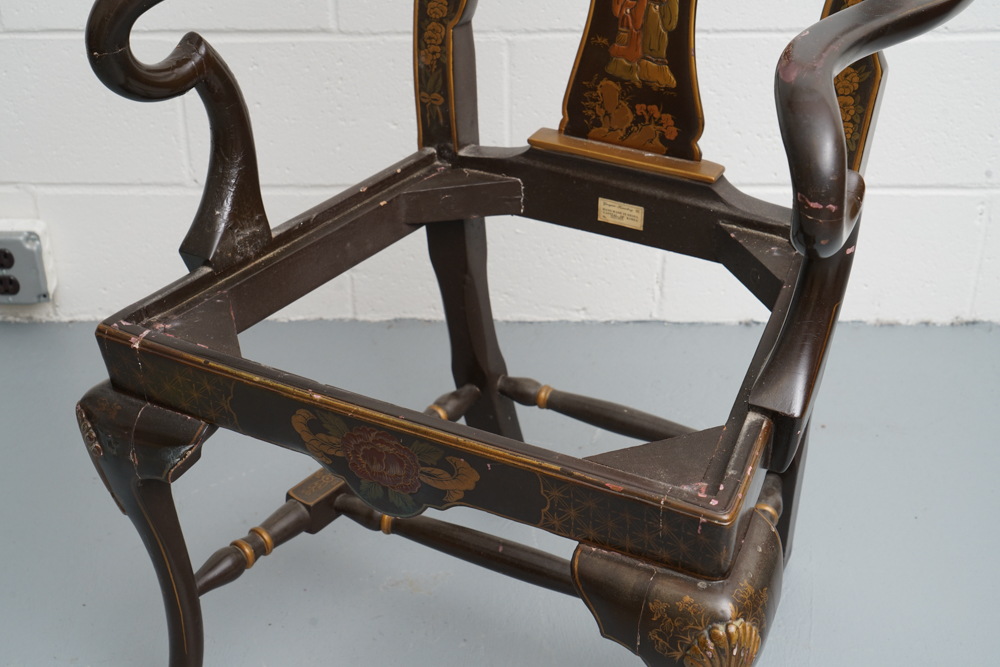 Vintage Chinoiserie Armchair by Georgian Furniture Company
