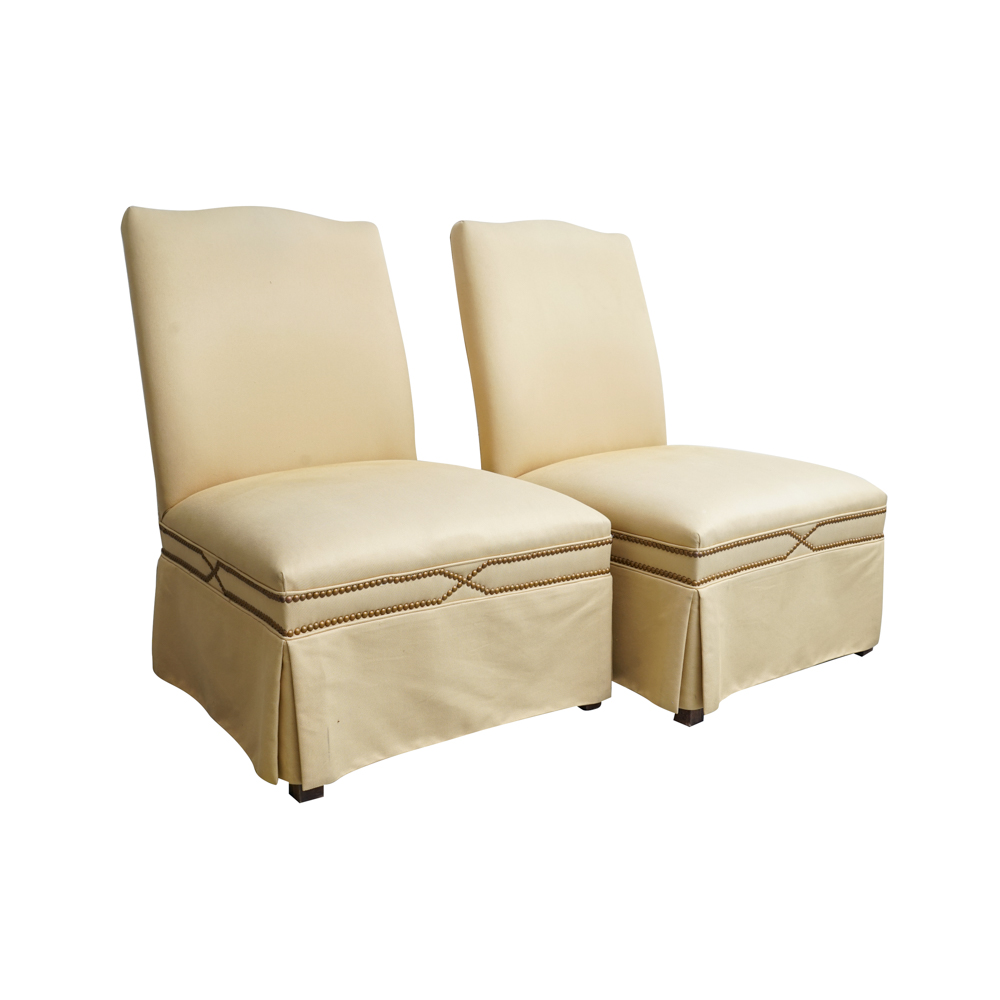 Pair of Slipper Chairs by Hickory Chair