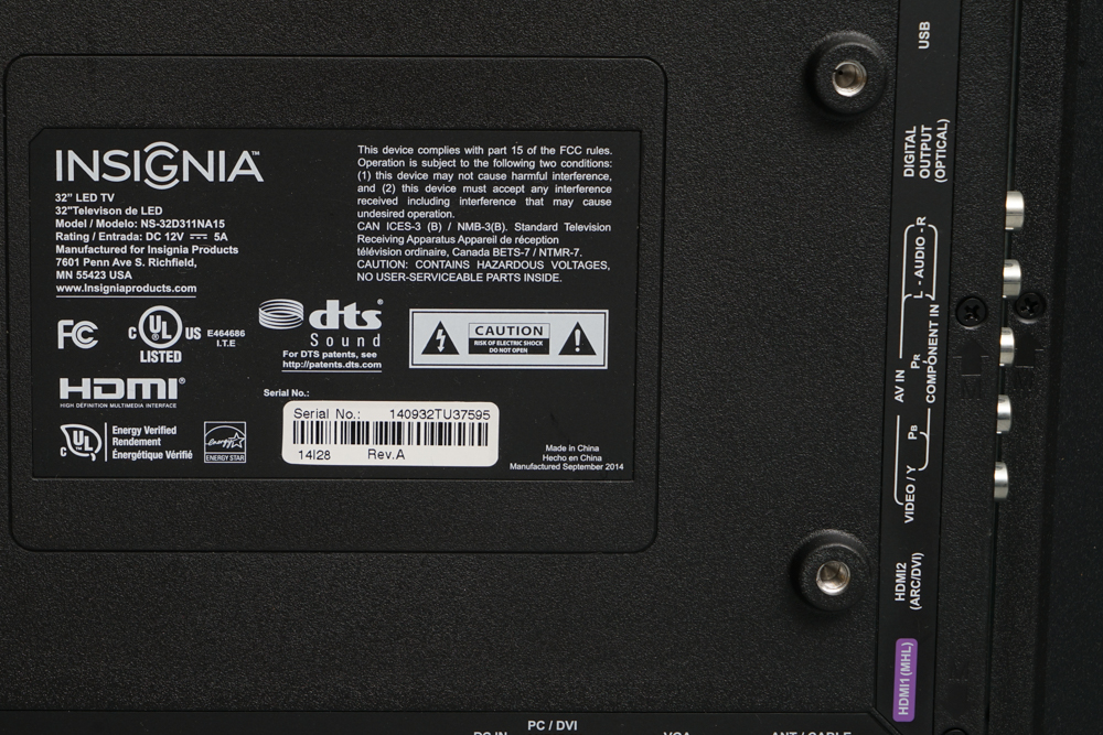 Insignia 32" LED Television