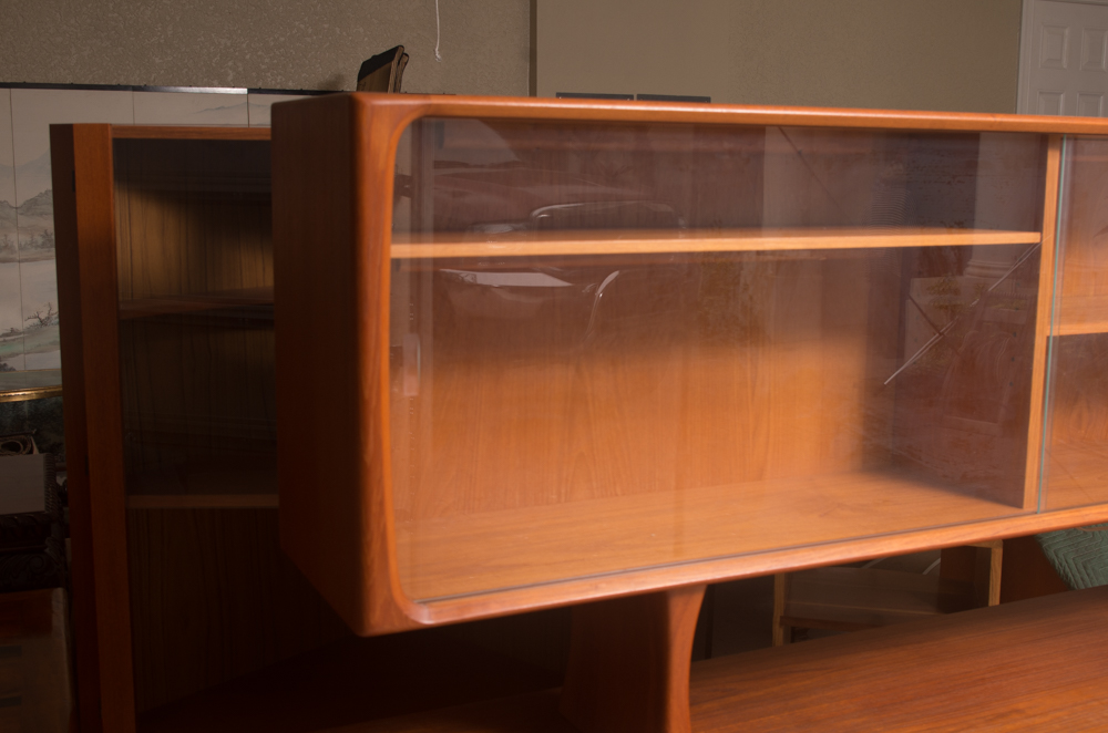 Danish Modern Teak Buffet with China Cabinet