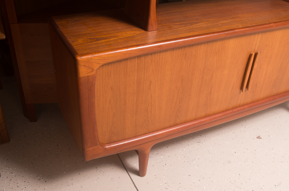 Danish Modern Teak Buffet with China Cabinet