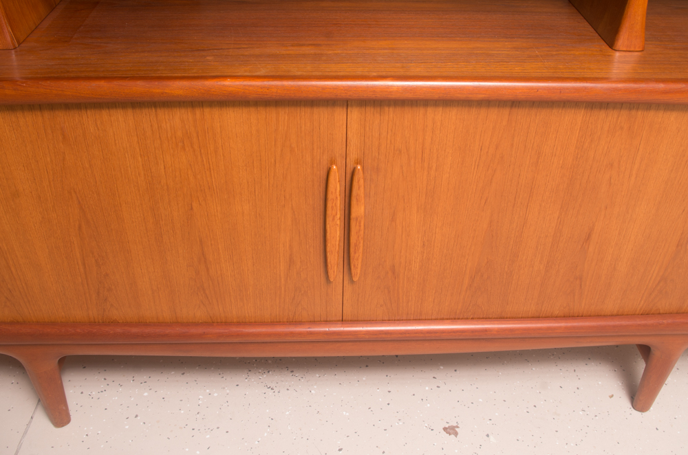 Danish Modern Teak Buffet with China Cabinet
