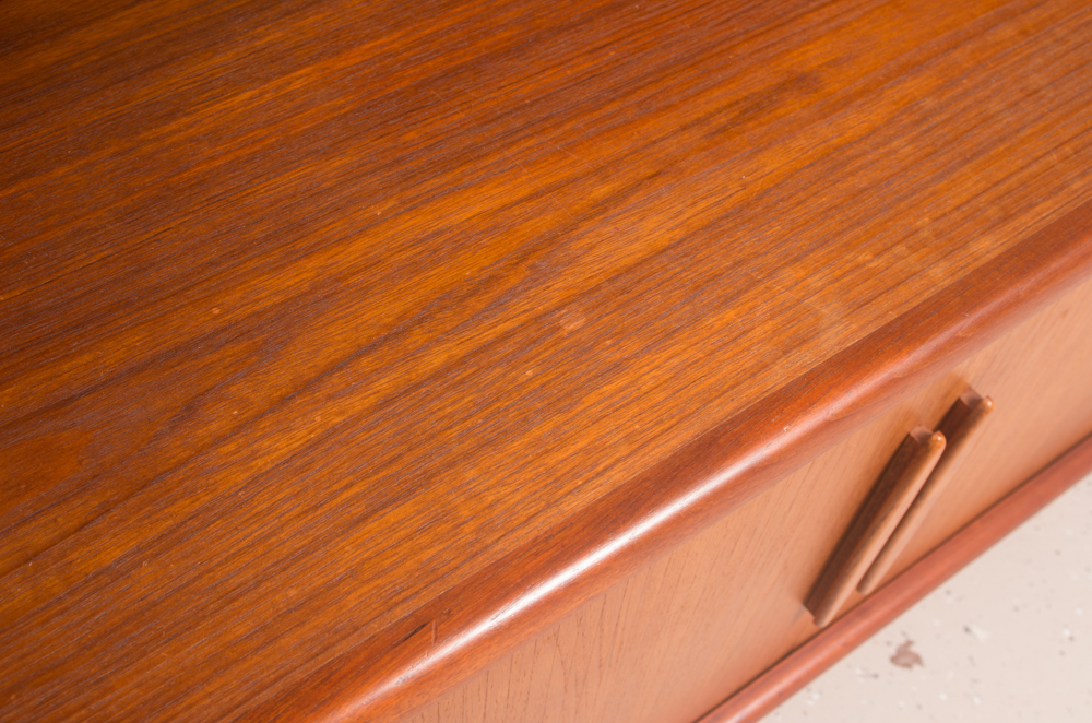 Danish Modern Teak Buffet with China Cabinet