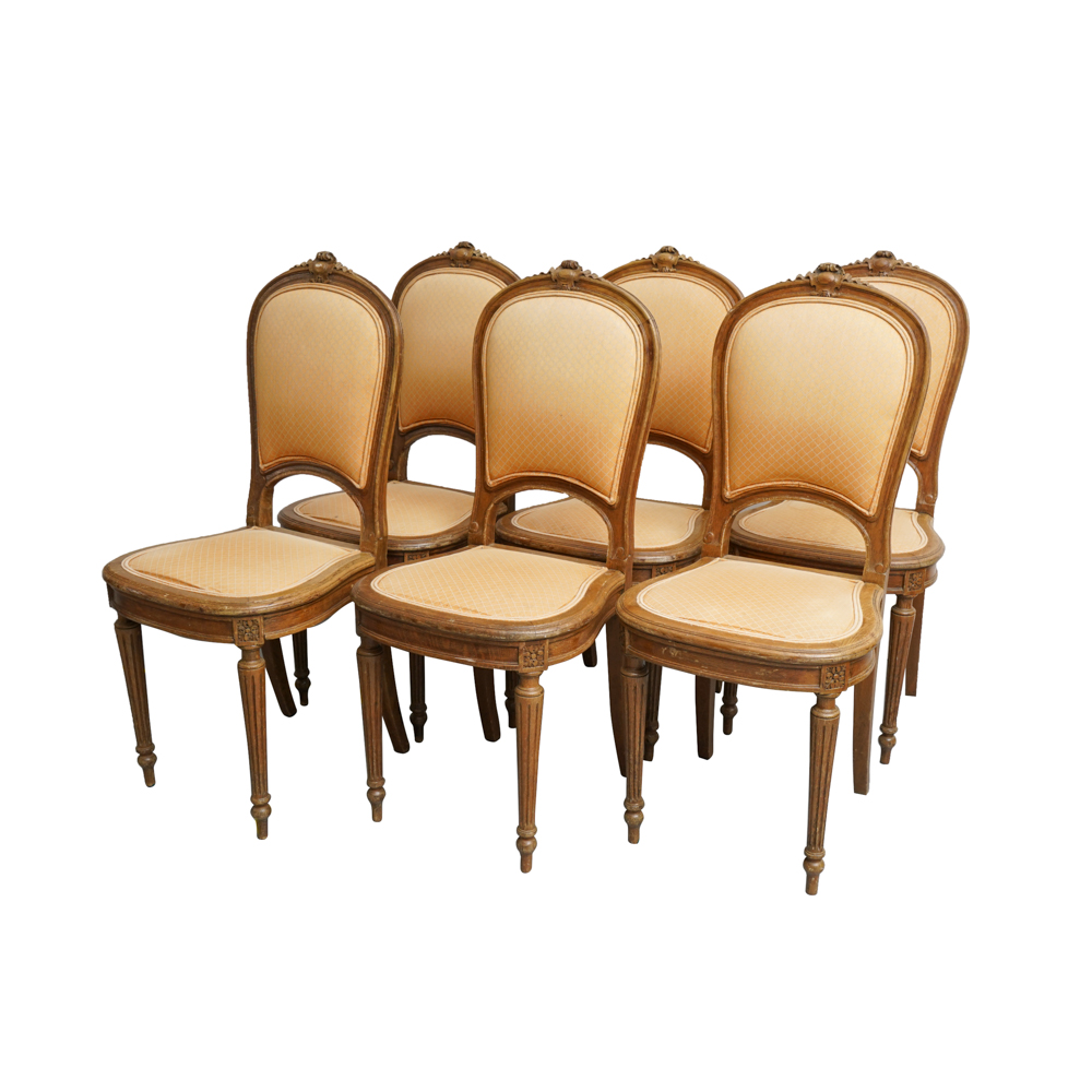 Six French Style Dining Chairs by Henredon