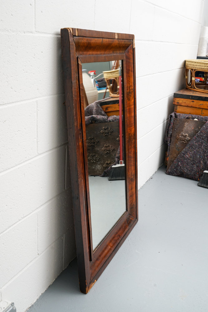 Antique Mahogany Framed Wall Mirror