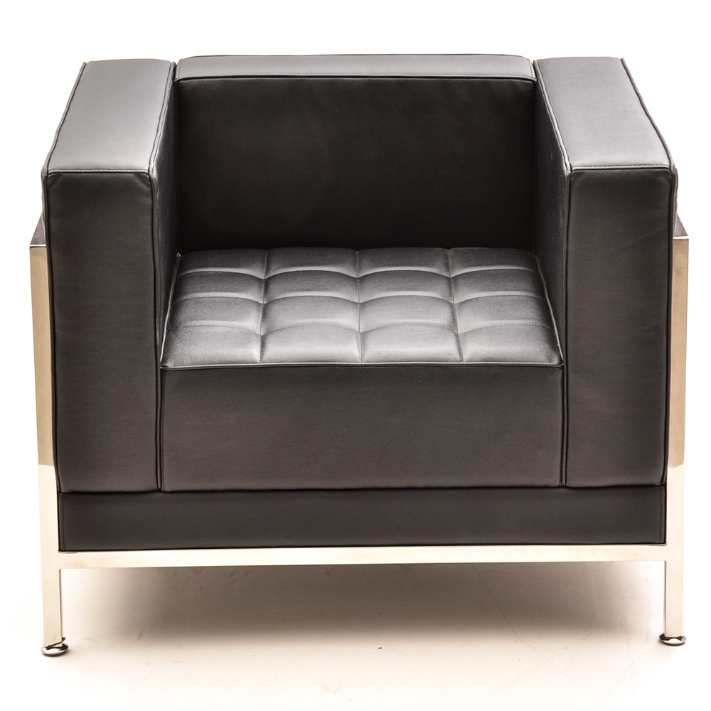 Belnick Mid Century Modern Club Chair and Ottoman