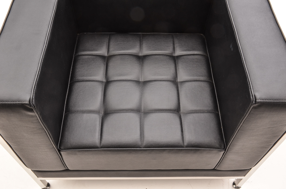 Belnick Mid Century Modern Club Chair and Ottoman