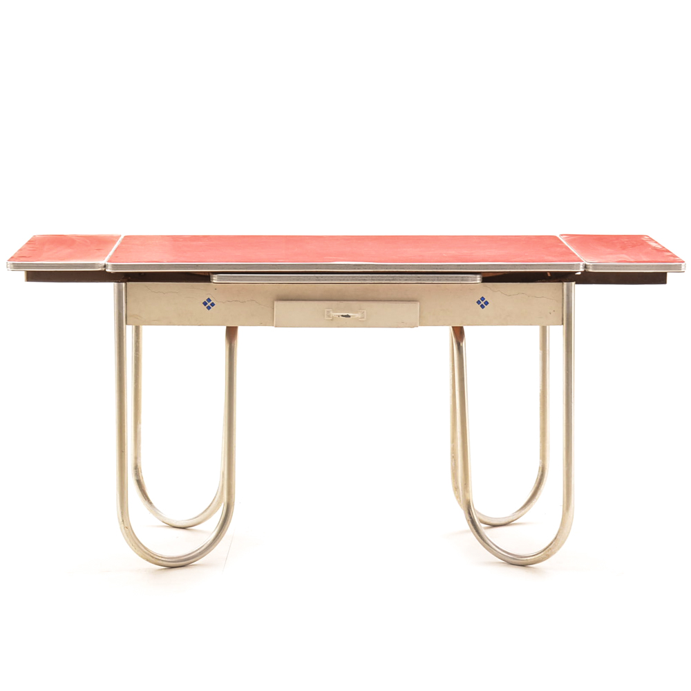 Mid Century Modern Draw-Leaf Table