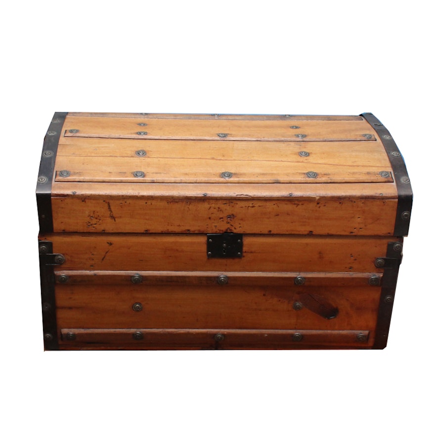 Domed Wooden Trunk