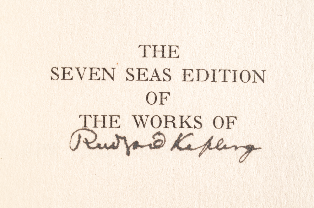 Works of Rudyard Kipling "Seven Seas Edition" Set