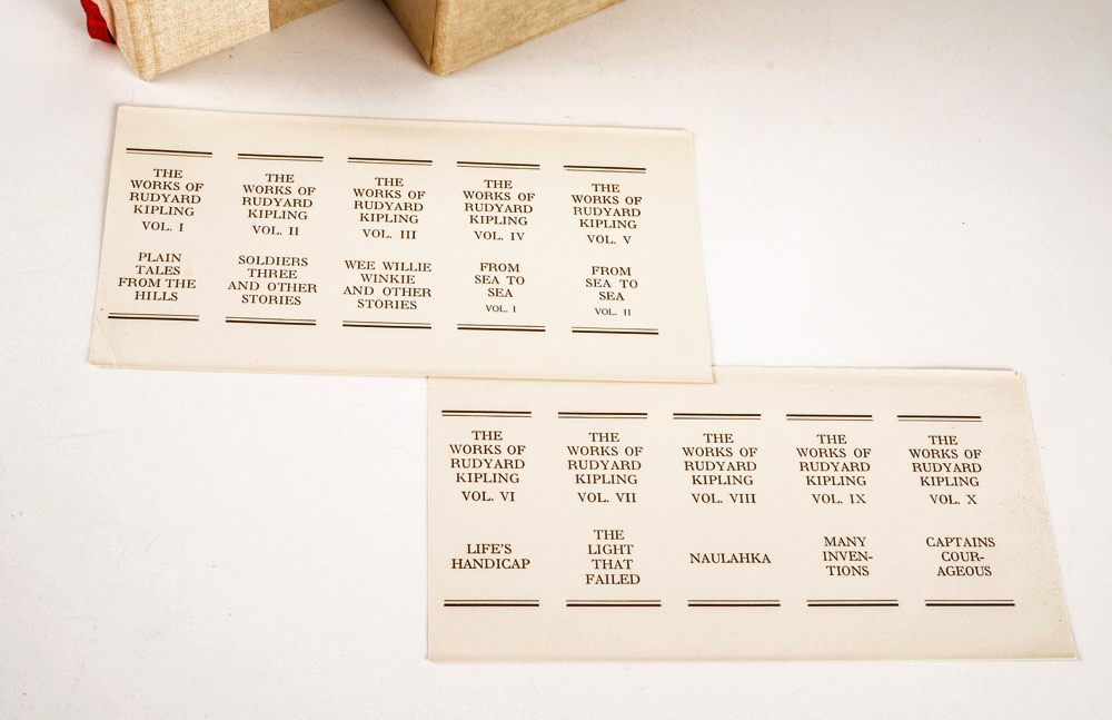 Works of Rudyard Kipling "Seven Seas Edition" Set