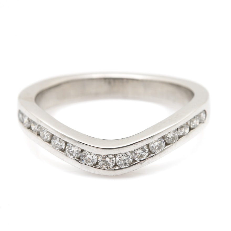 Platinum and Diamond Enhancer Ring