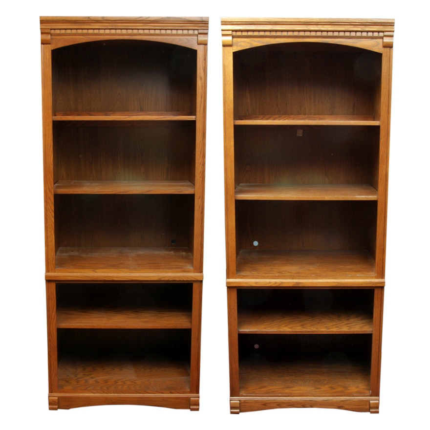 Pair of Oak Bookcases