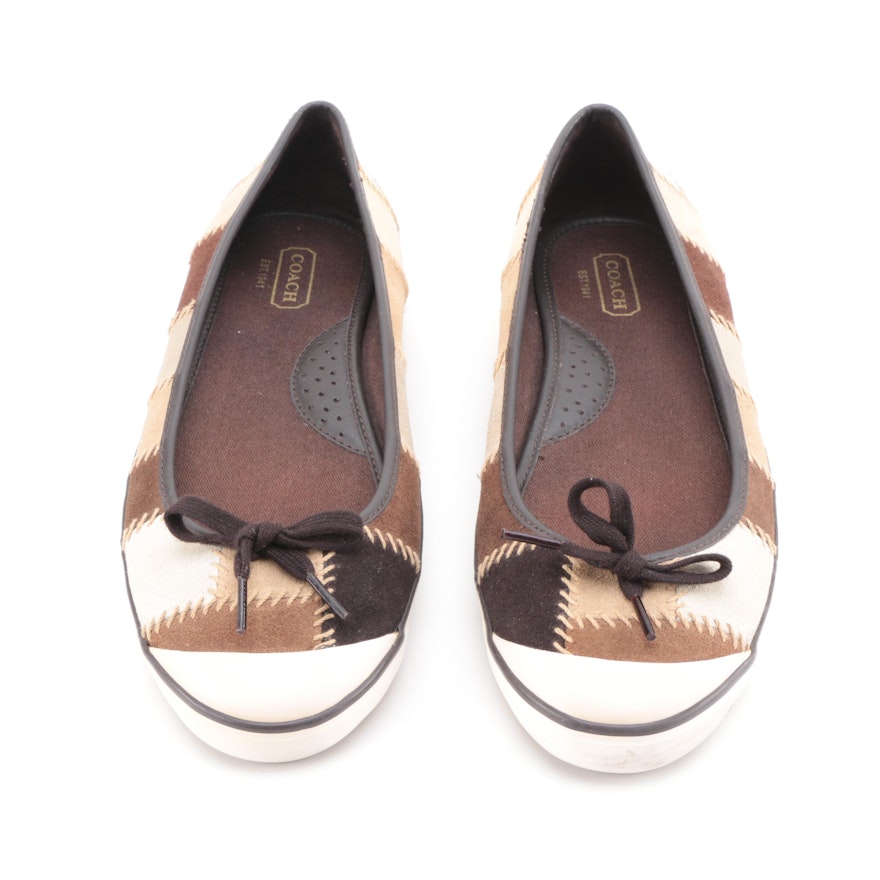 Coach "Melisa Patchwork" Leather Flats