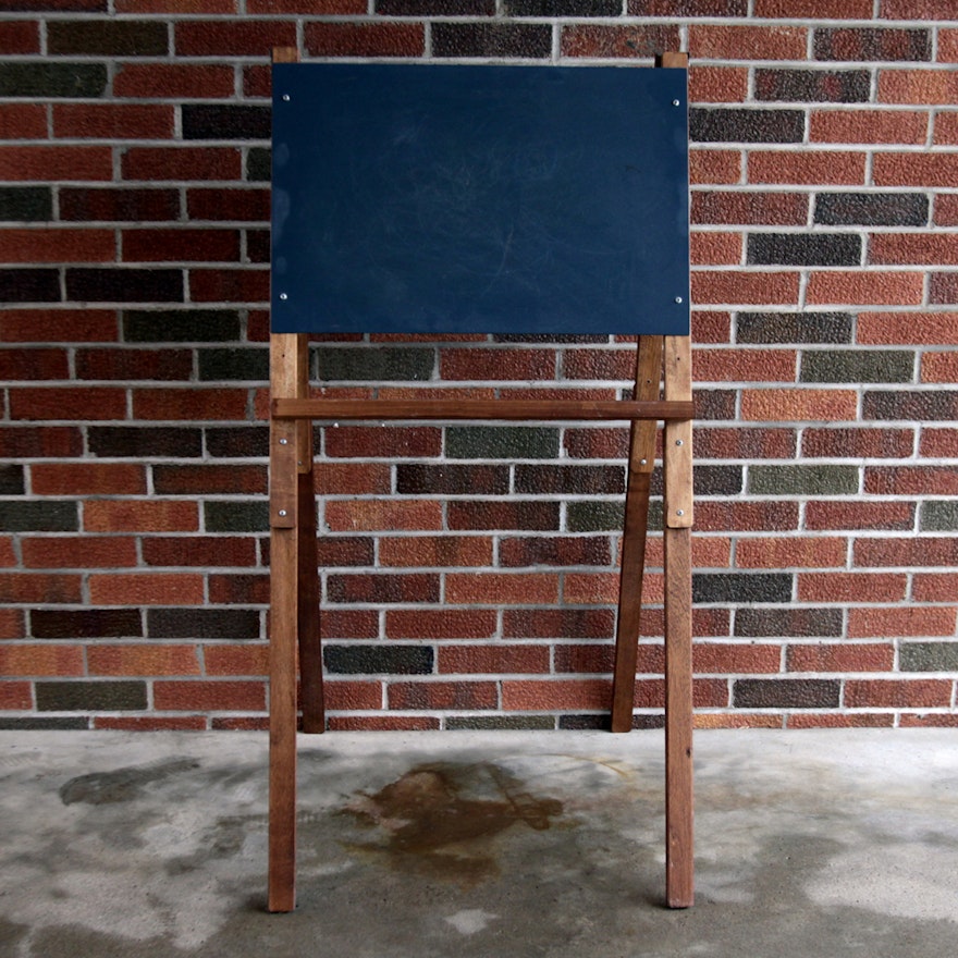 Vintage Wood Easel Chalkboard