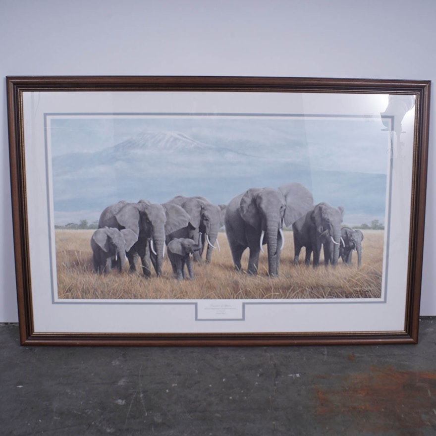 Charles Frace Limited Edition Offset Lithograph "Treasures of Africa"