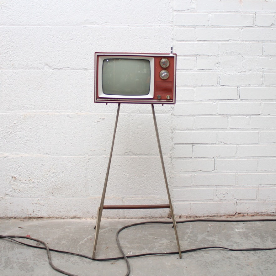 Vintage Motorola Television with Stand