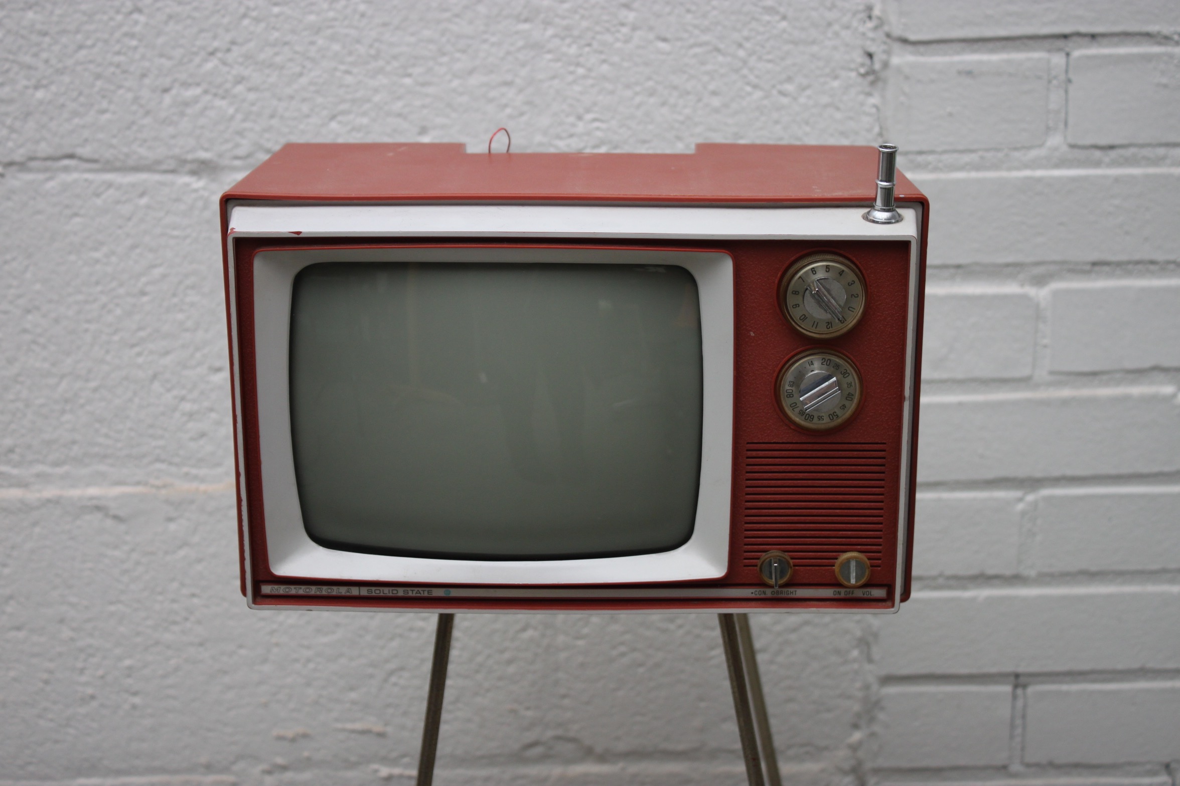 Vintage Motorola Television with Stand