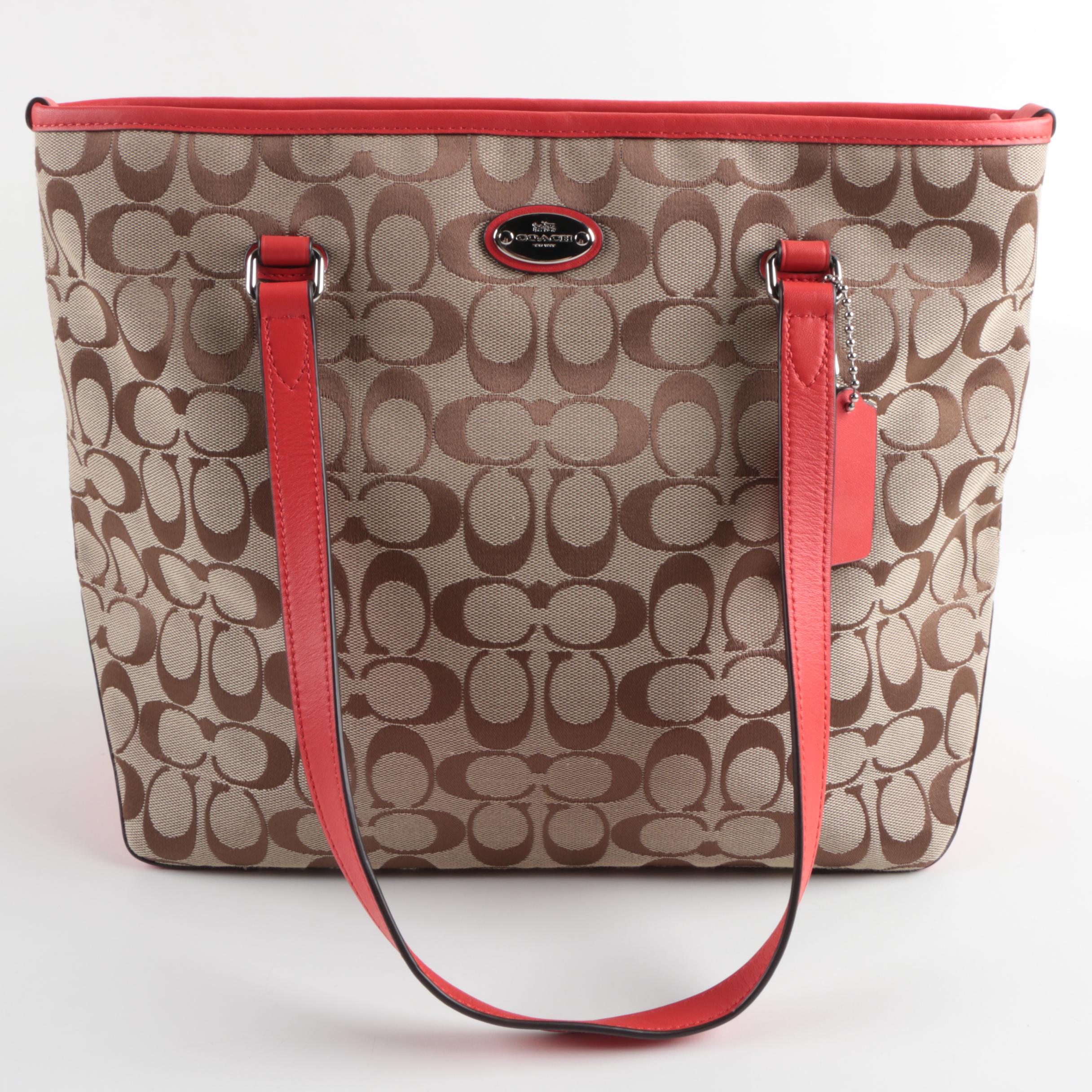 Coach Signature Canvas Tote