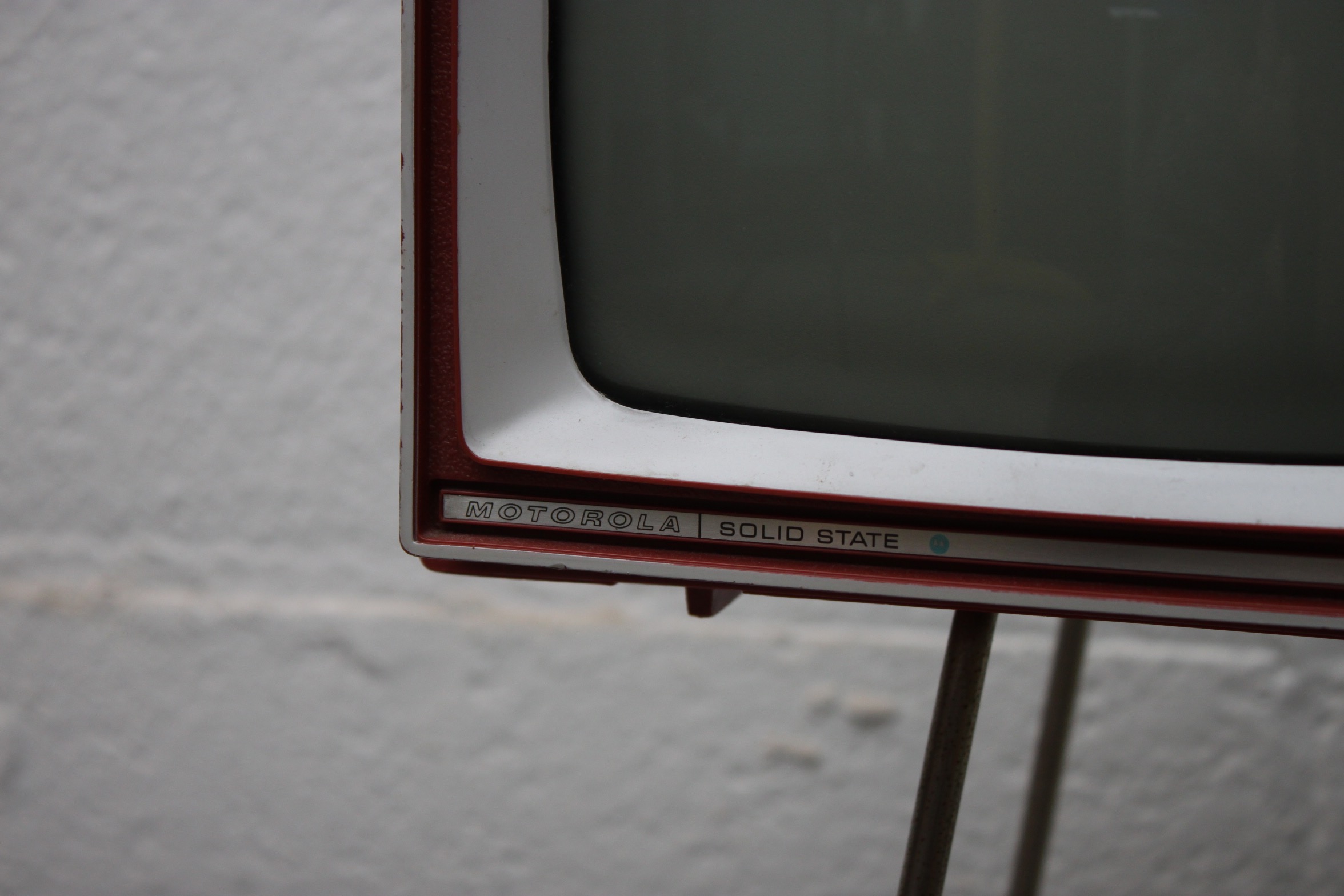 Vintage Motorola Television with Stand