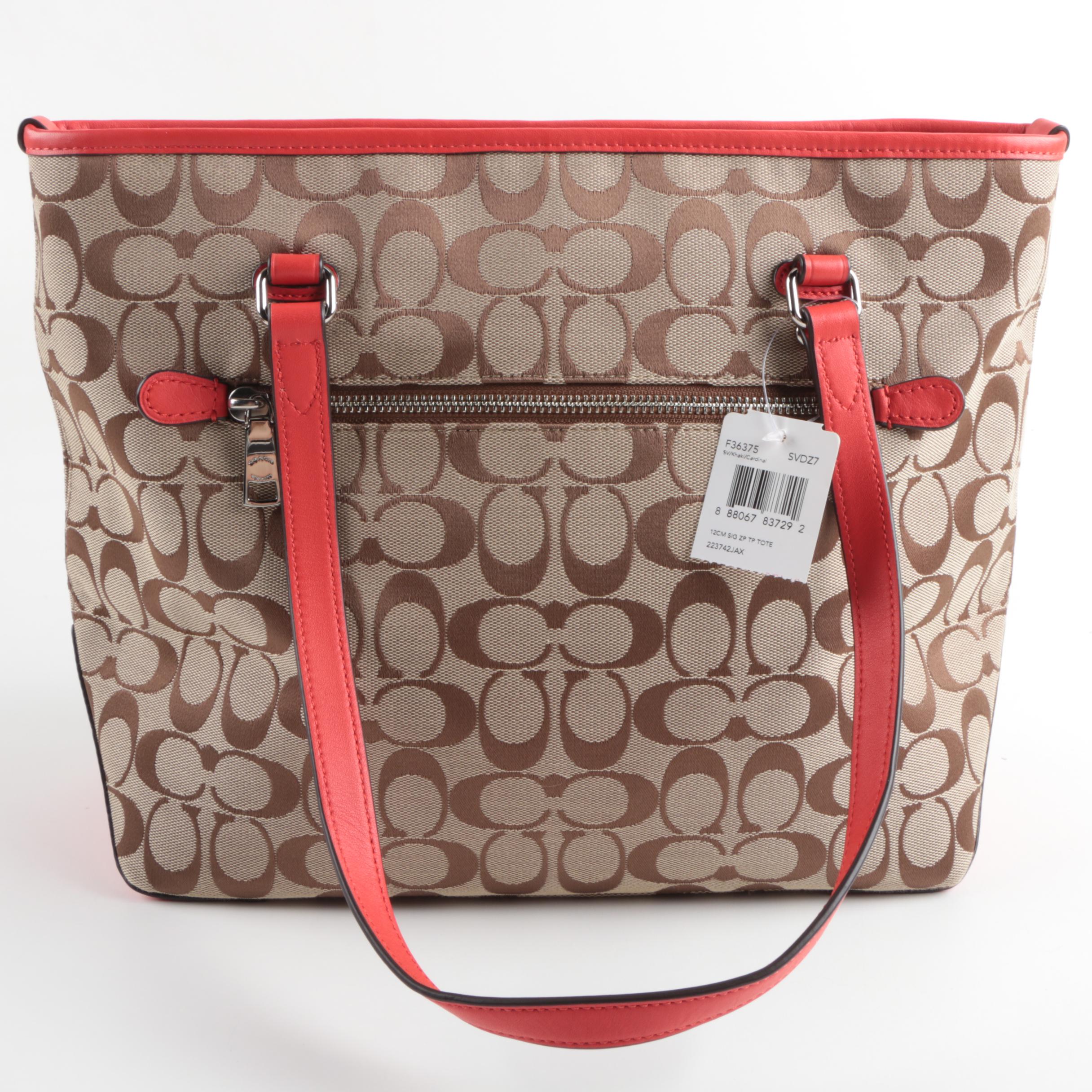 Coach Signature Canvas Tote