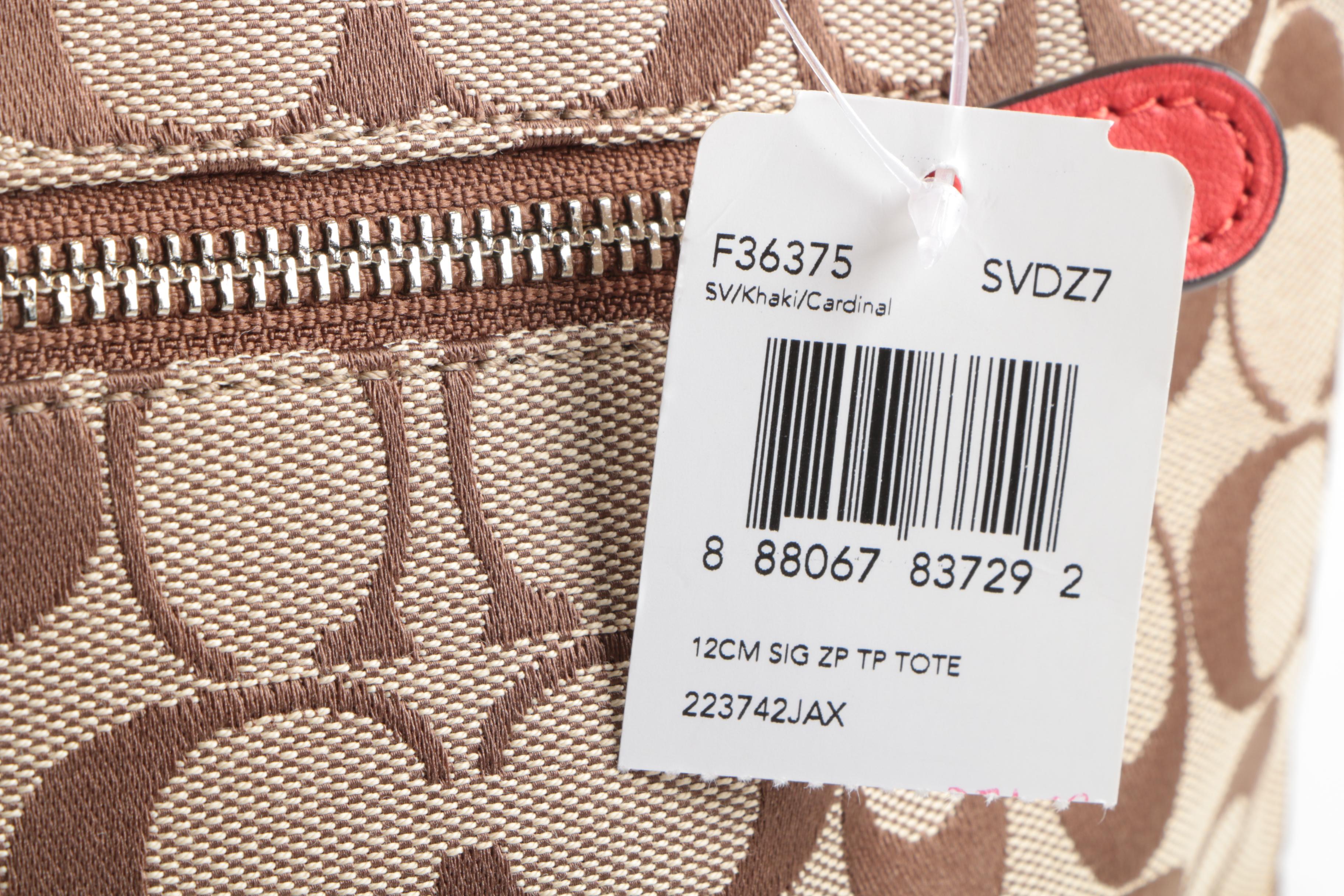 Coach Signature Canvas Tote