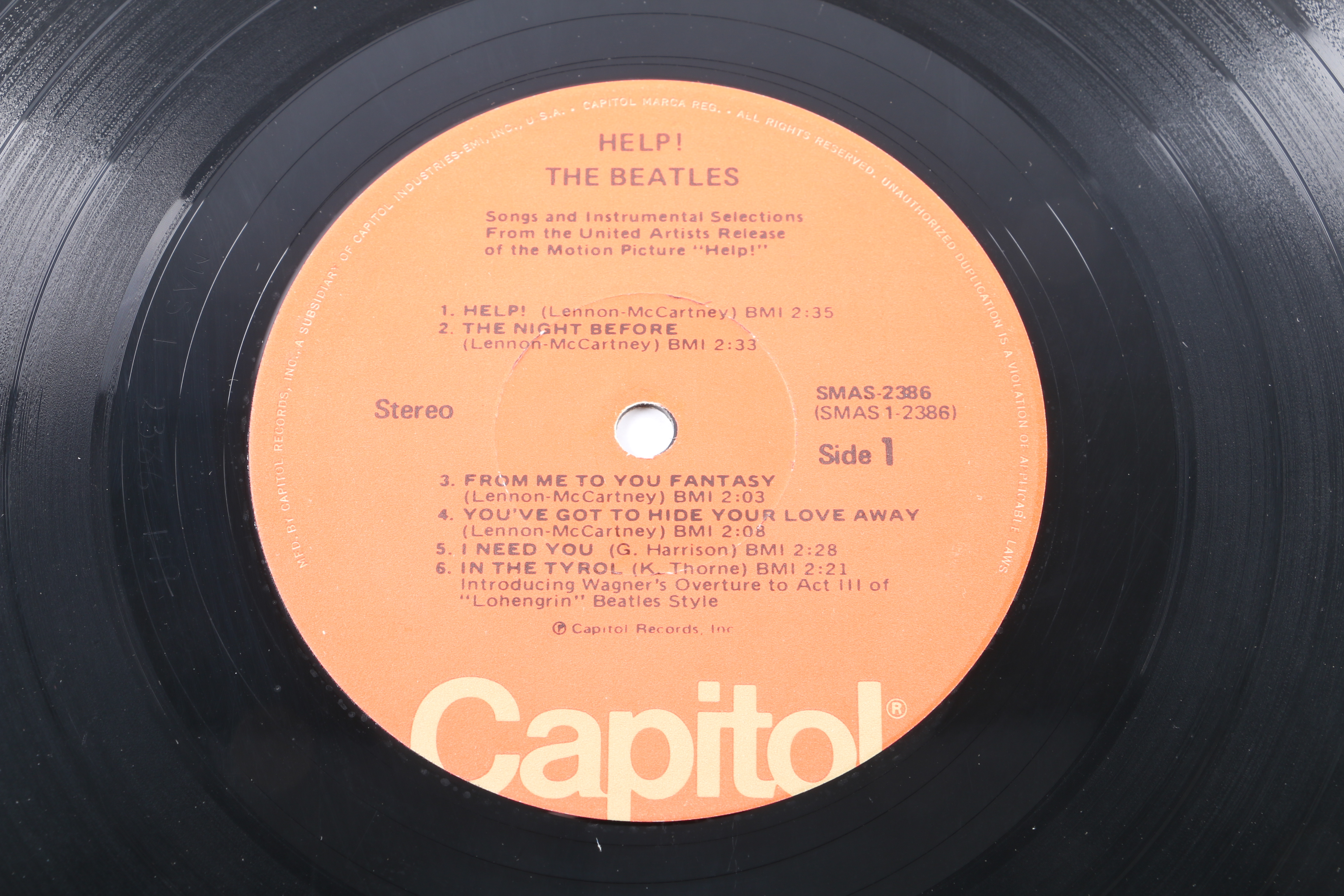 The Beatles "Help!" 1971 Original Motion Picture Soundtrack