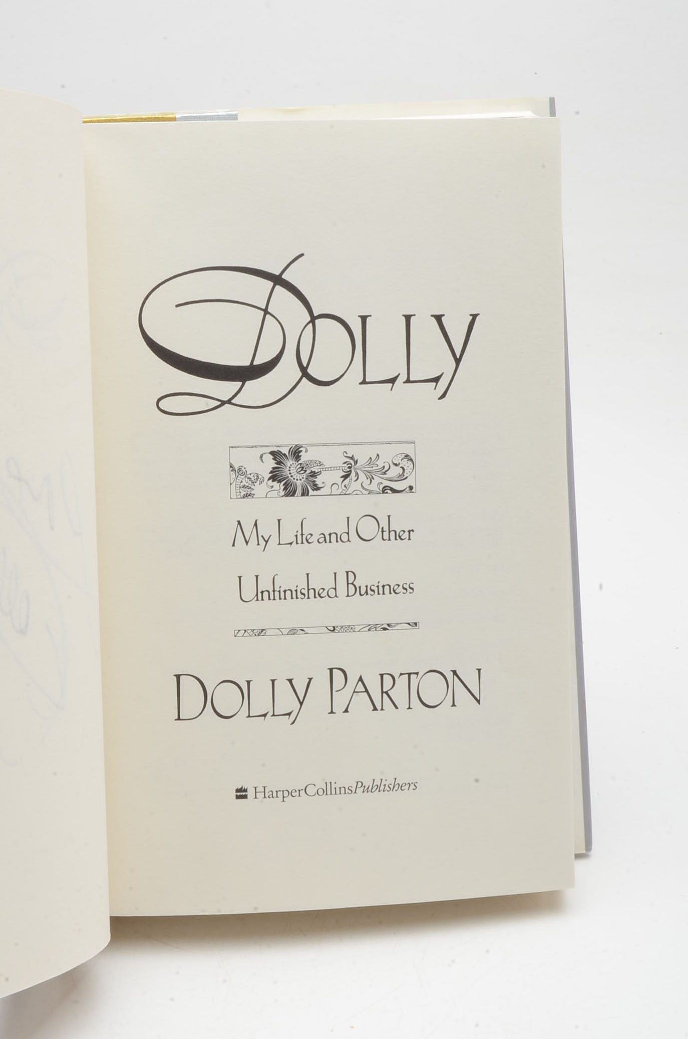 Dolly Parton Signed Autobiography