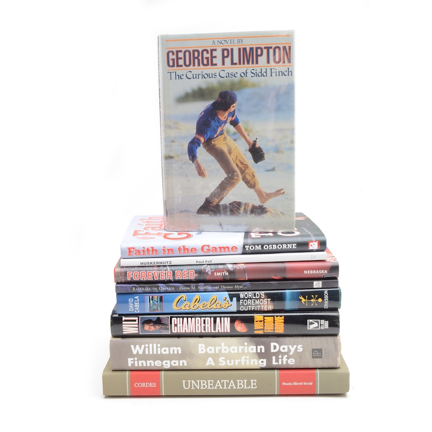 Collection of Sports Books including Signed Wilt Chamberlain Memoir