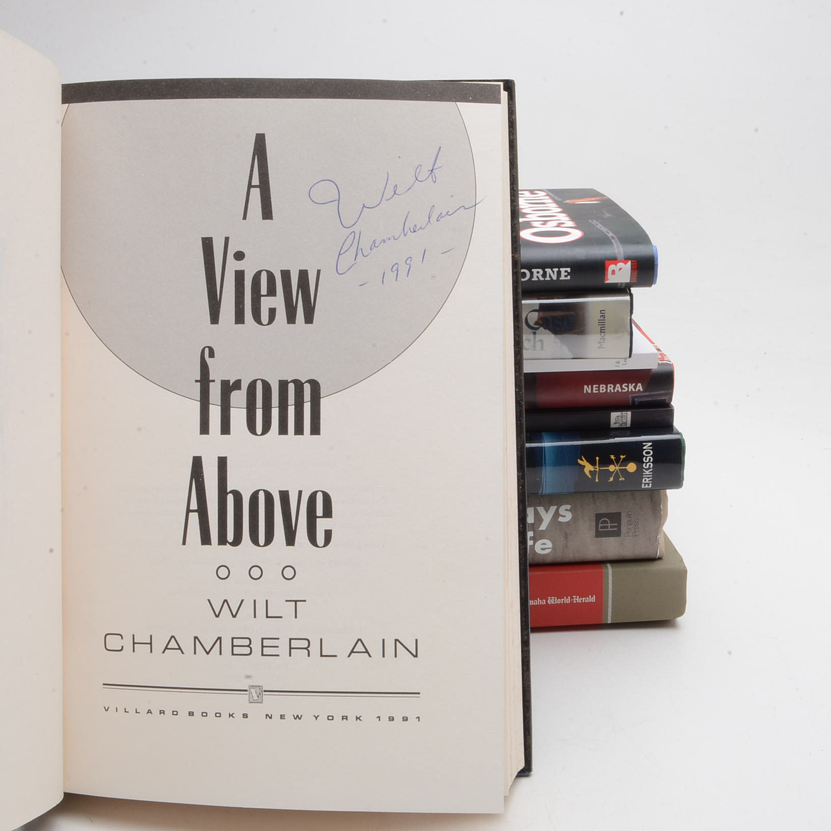Collection of Sports Books including Signed Wilt Chamberlain Memoir