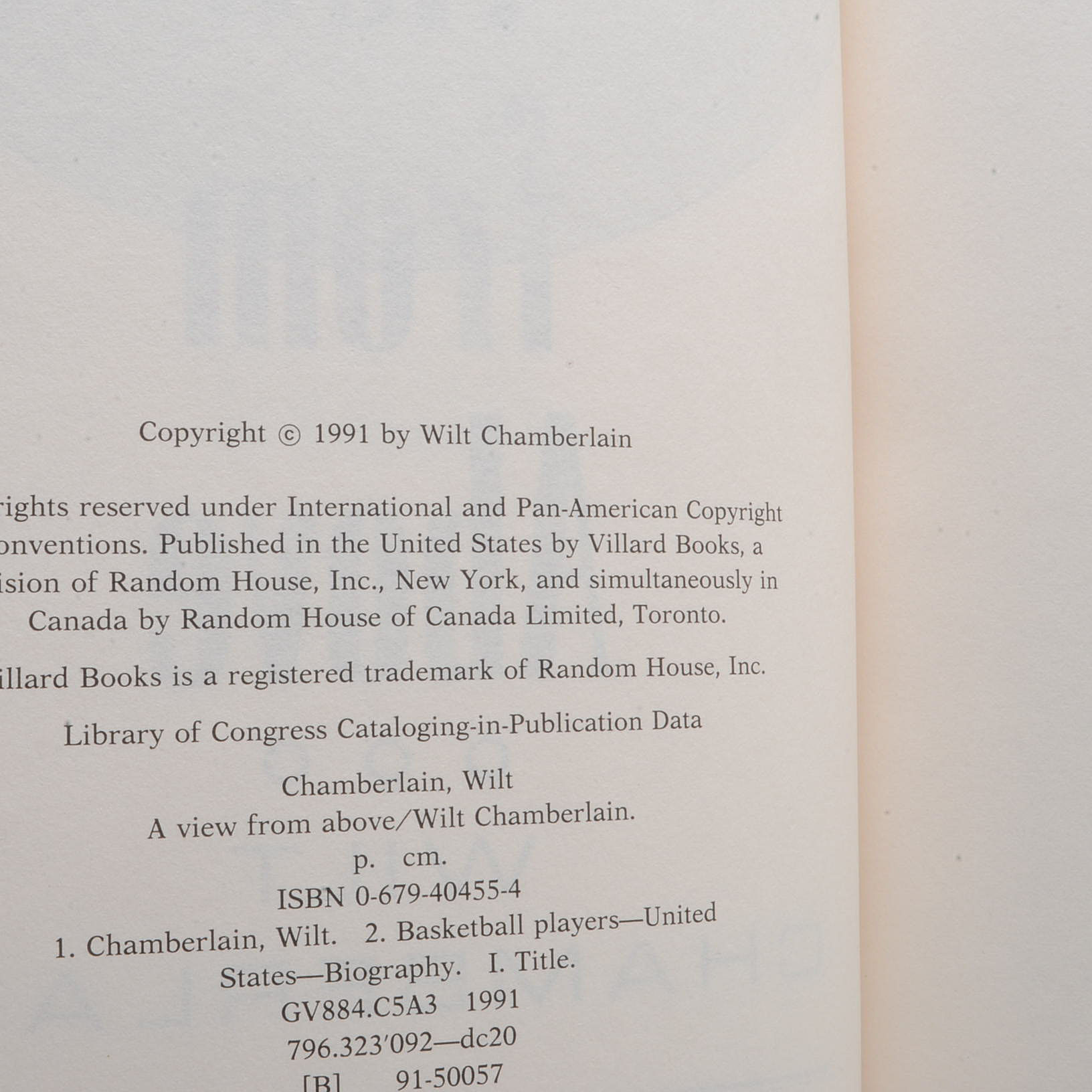 Collection of Sports Books including Signed Wilt Chamberlain Memoir