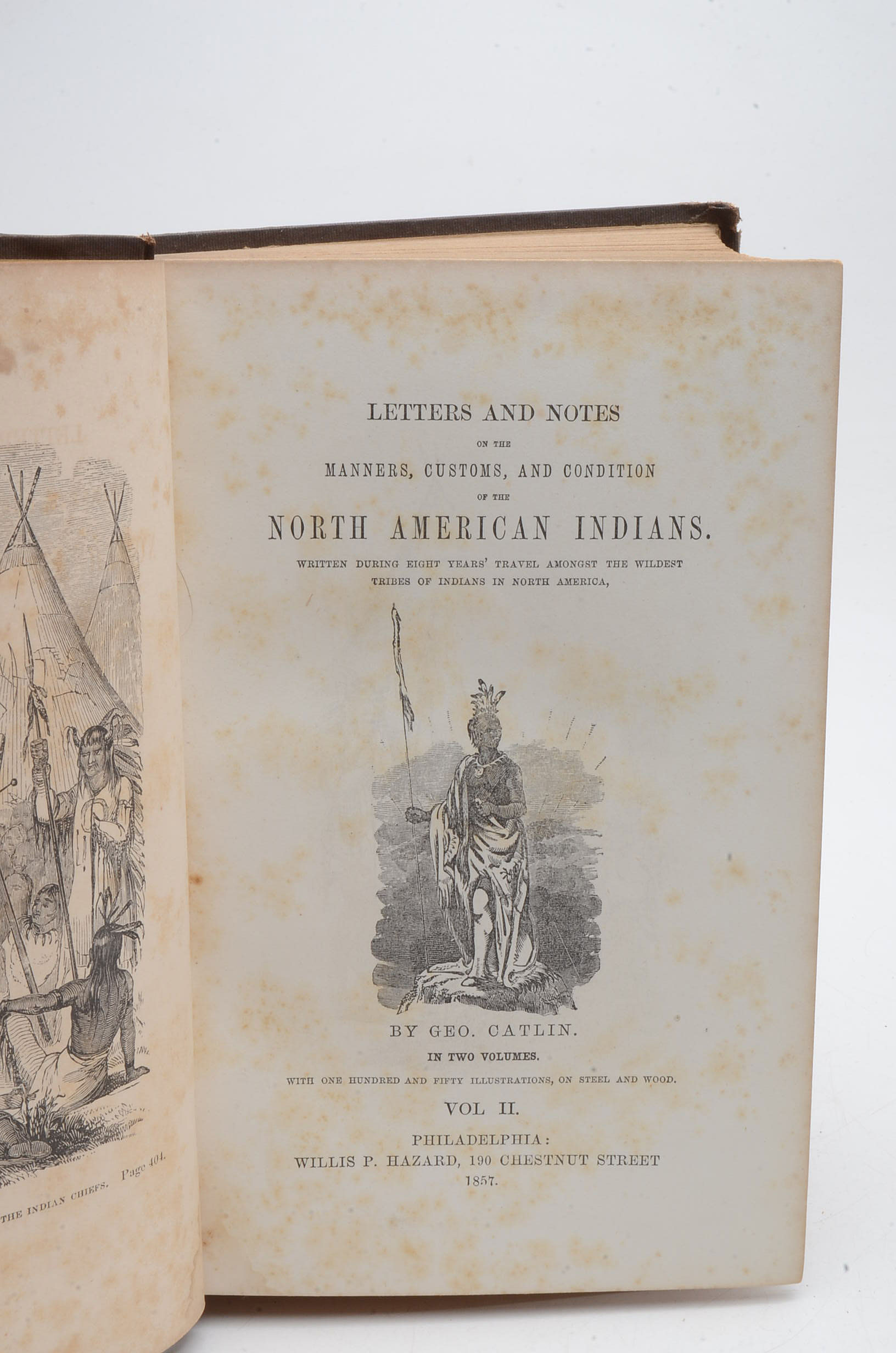 1857 "Letters and Notes on the North American Indians" in Two Volumes