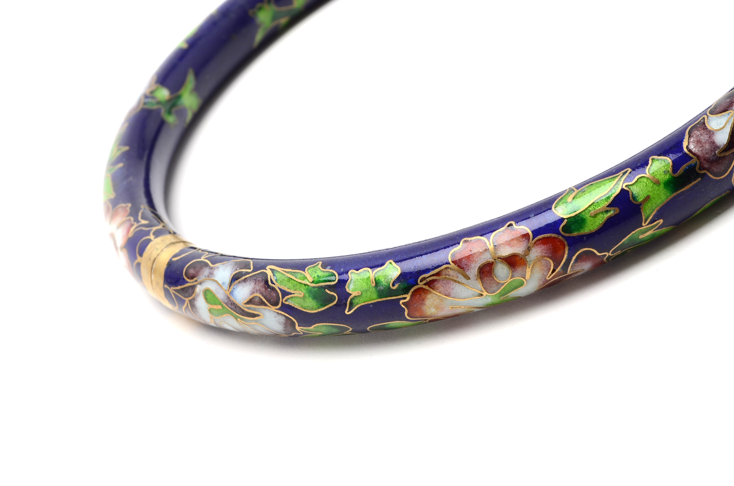 Chinese Cloisonné Enamel Demi-Parure Jewelry Set