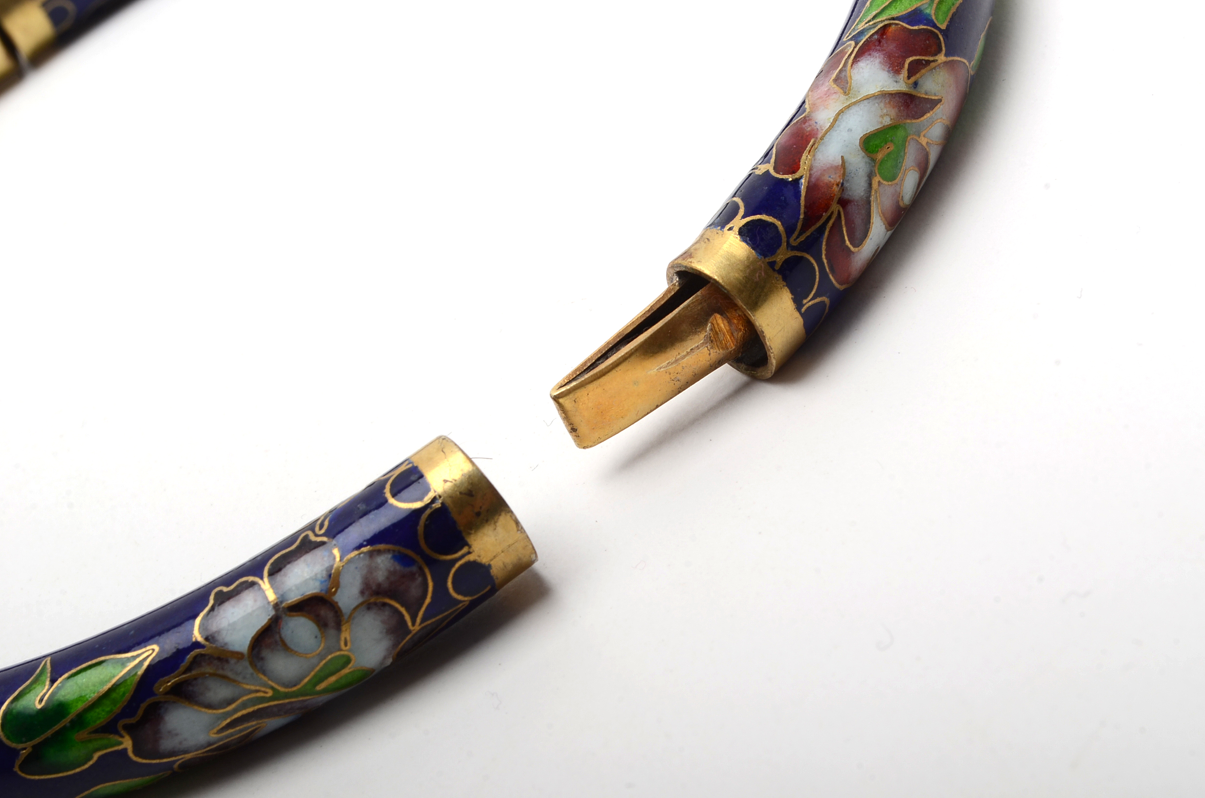 Chinese Cloisonné Enamel Demi-Parure Jewelry Set